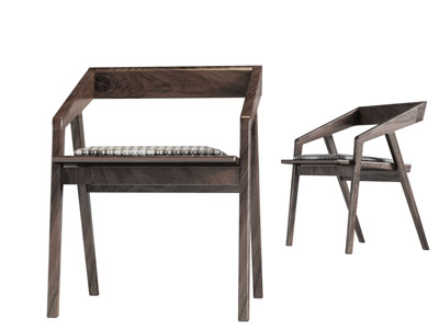 北欧实木休闲椅子