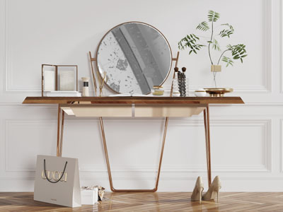 现代轻奢化妆梳妆台