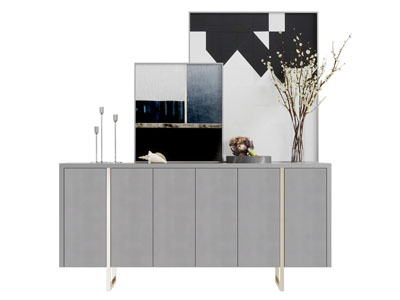 现代轻奢玄关柜边柜