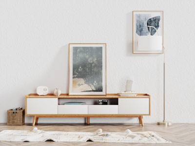 北欧实木电视柜