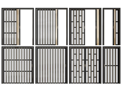 现代推拉伸缩门
