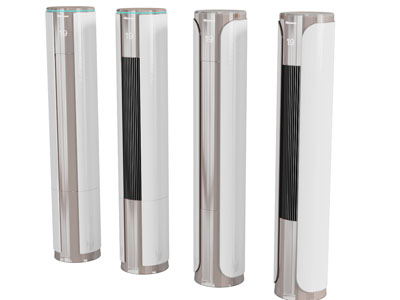 现代圆柱形立式空调