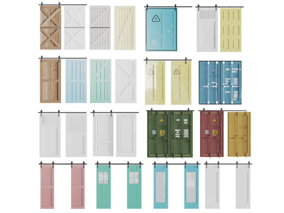 工业风谷仓门推拉门