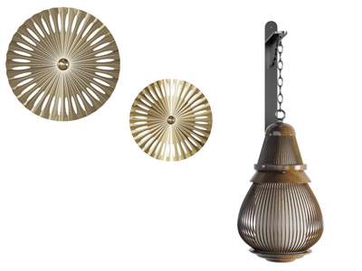 东南亚藤编网状壁灯