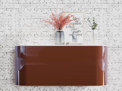 现代光面玄关柜边柜