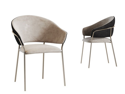 现代轻奢餐椅休闲椅子