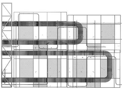工业风装饰金属管的天花吊顶