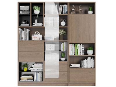 现代实木装饰收纳柜