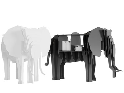 大象造型的书柜