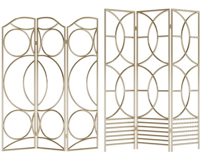 现代轻奢金属镂空屏风