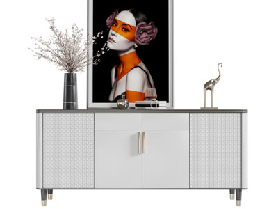 现代轻奢玄关柜边柜