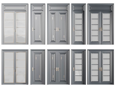 美式实木边框的平开门