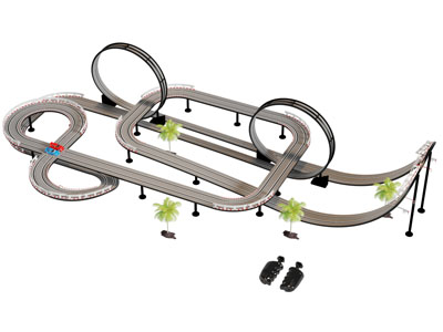 儿童遥控轨道玩具车赛车