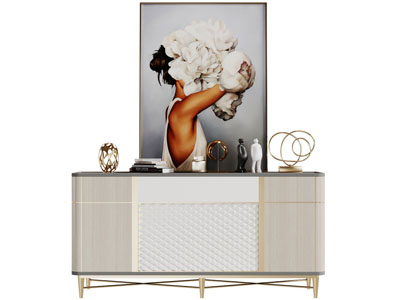 现代轻奢玄关柜边柜