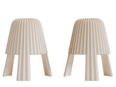 现代条形纹理的台灯