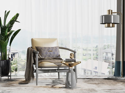 新中式休闲椅子茶几组合