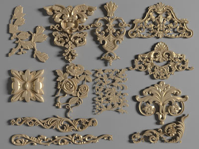 欧式金色雕花