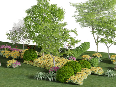 现代公园景观园艺小品