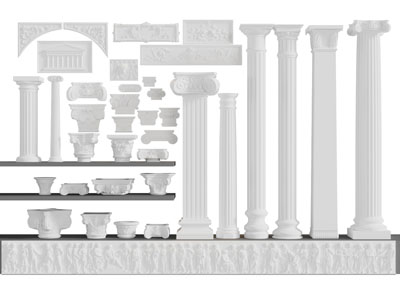 欧式石膏罗马柱子