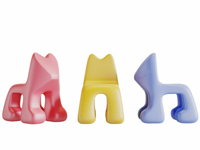 现代儿童卡通动物造型的椅子