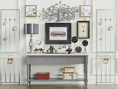 欧式实木玄关柜边柜