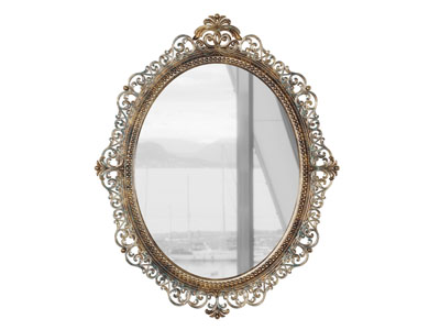 欧式雕花边框的装饰镜子挂件