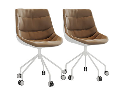 现代布艺转椅休闲椅子