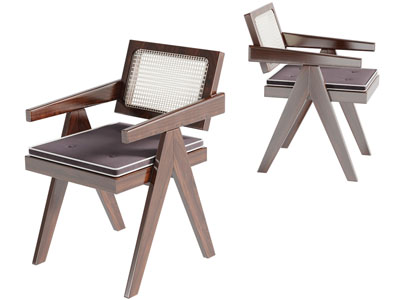 现代实木休闲椅子