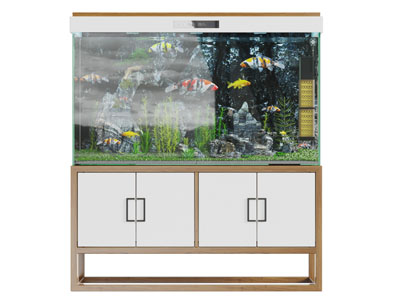 新中式鱼缸水族