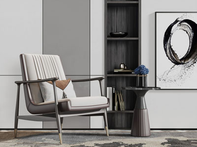 新中式休闲椅子茶几