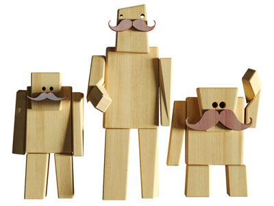 现代木偶玩具摆件