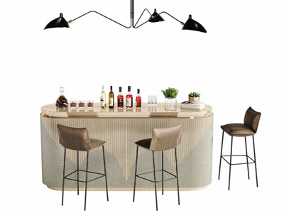 现代带收纳的吧台吧椅