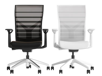 现代镂空网状靠背的办公转椅