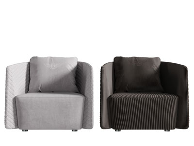 后现代布艺单人沙发3d模型 后现代布艺单人沙发