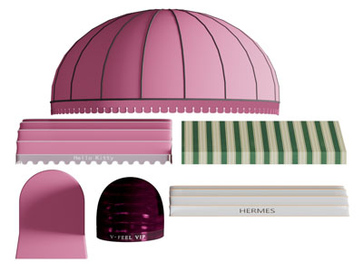 现代伞状雨棚遮阳棚