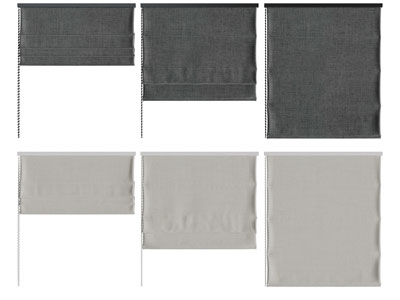 新中式布艺拉帘窗帘3d模型 新中式布艺拉帘窗帘