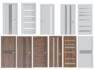 现代实木平开门
