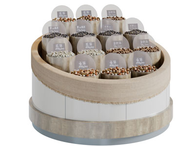 现代超市零食货架摆台3d模型 现代超市零食货架摆台