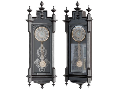 欧式墙面挂钟钟表3d模型 欧式墙面挂钟钟表