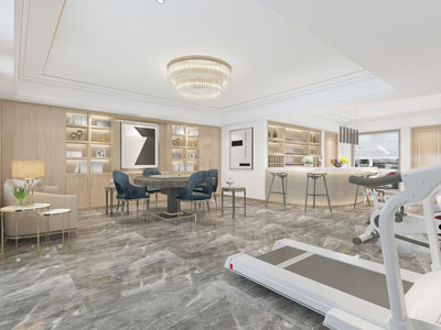 现代轻奢茶水间休息区