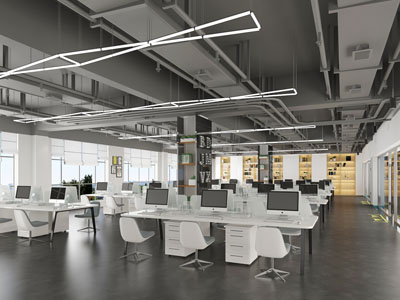 工业风公共办公区