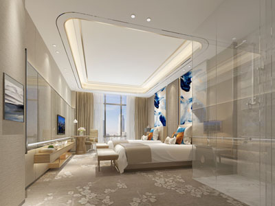 新中式酒店客房