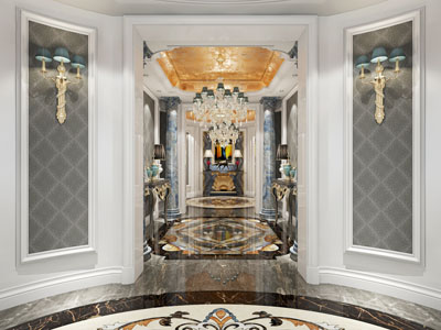欧式玄关过道门厅