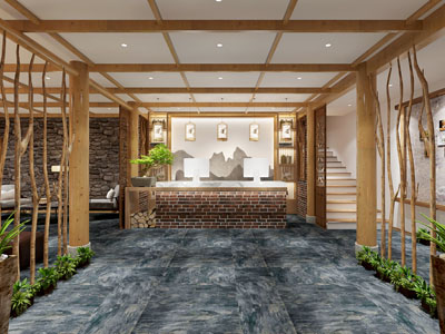 中式饭店前台接待台