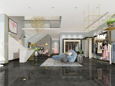 现代轻奢服装店