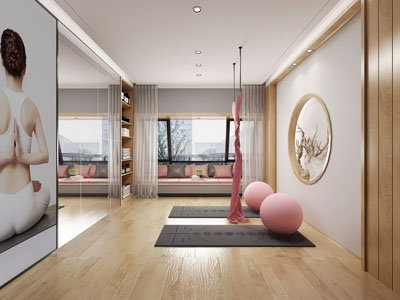 新中式瑜伽馆健身房