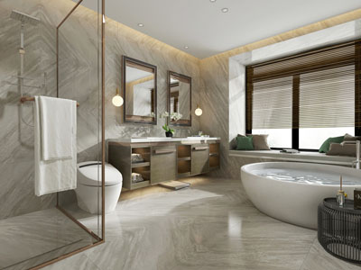 现代卫浴间卫生间淋浴房