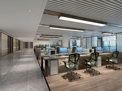 现代公共办公区