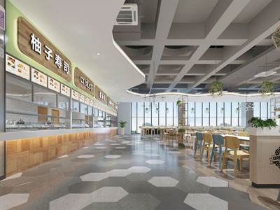 现代饭店餐馆就餐区