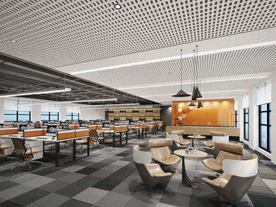 现代公共办公区